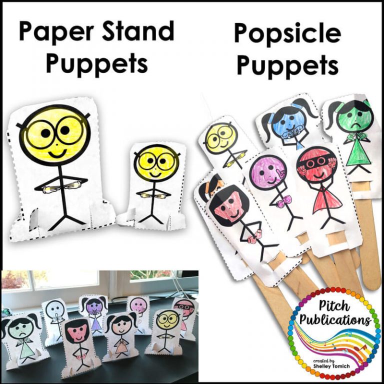 Pitch Hill Teaching Solfege Method Paper Puppet Manipulatives