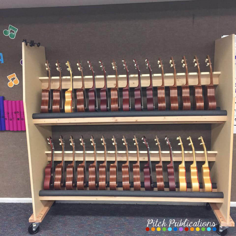 Ukulele Storage in the Music Classroom - On the Wall ...