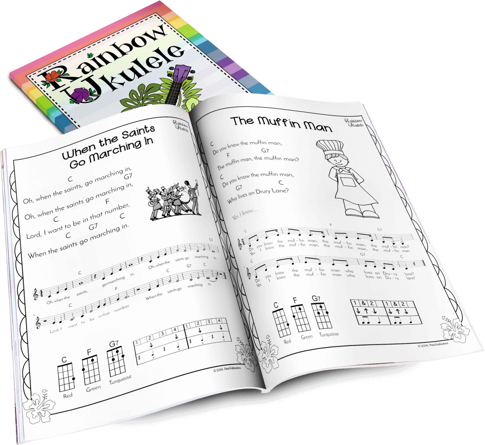 Rainbow Ukulele is a fun, sequential ukulele curriculum designed for elementary music teachers. Want to teach ukulele but feeling overwhelmed? No worries! Rainbow Ukulele has everything you need to teach ukulele in the music classroom!