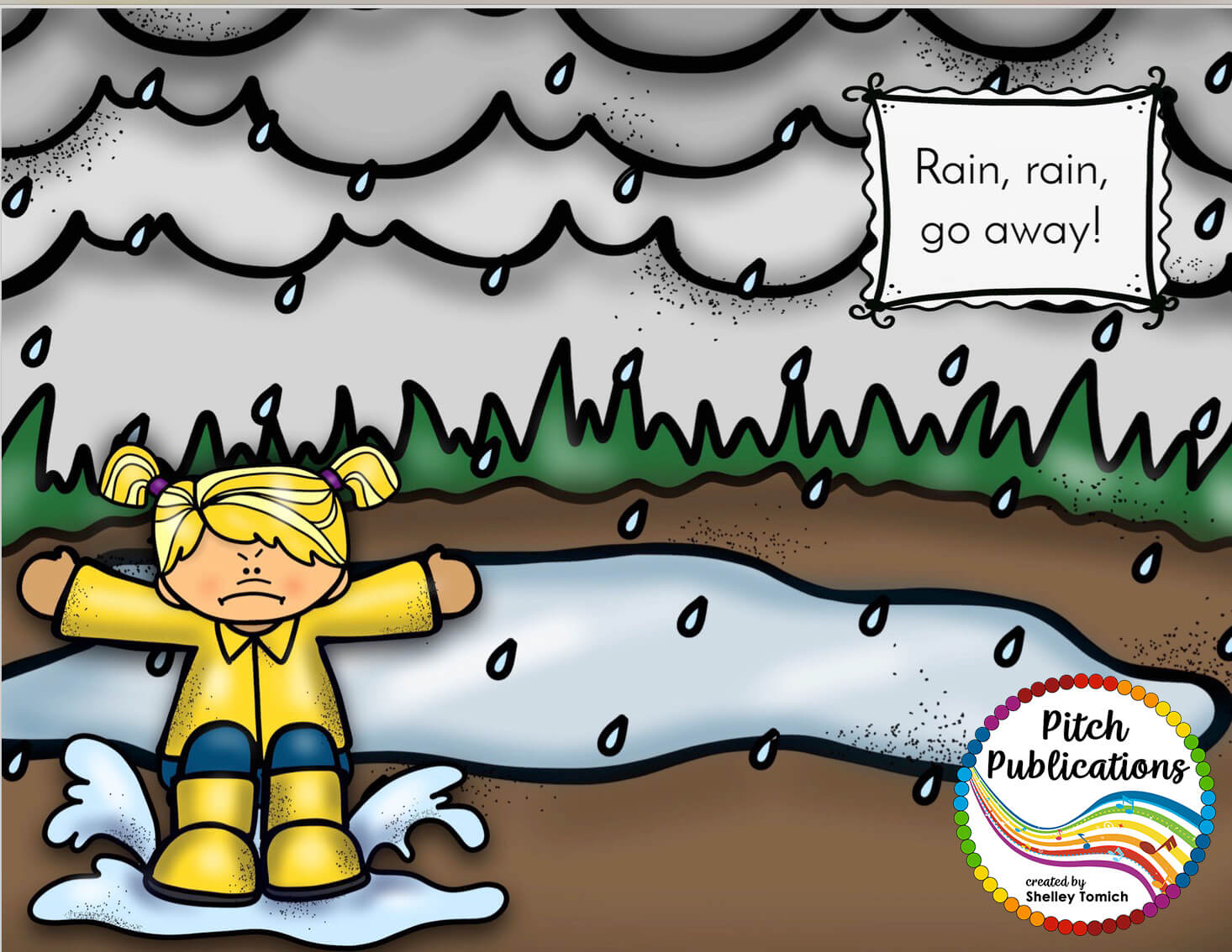 Rain, Rain, Go Away Rhyme PowerPoint (teacher made) - Twinkl