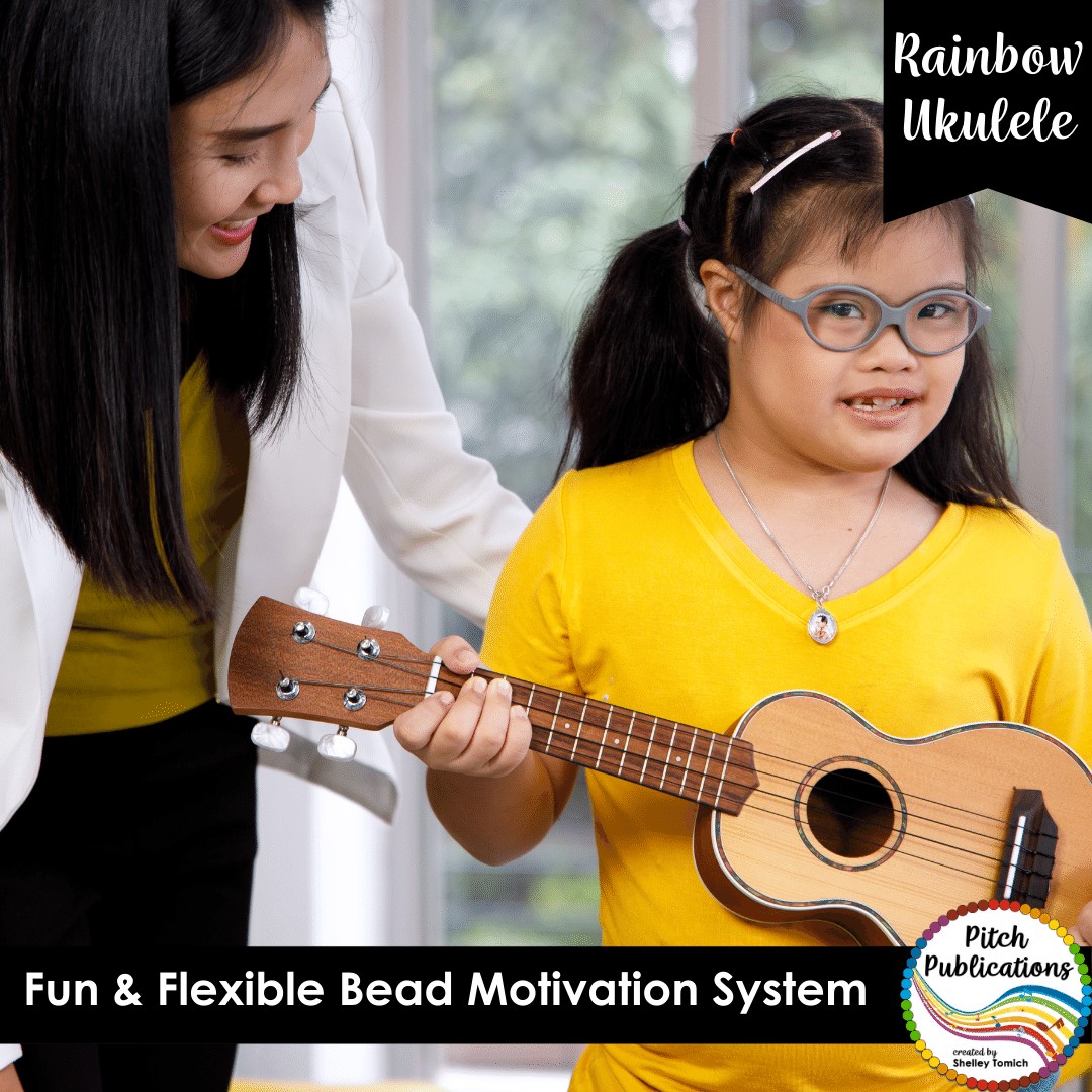 Rainbow Ukulele Bead Motivation System