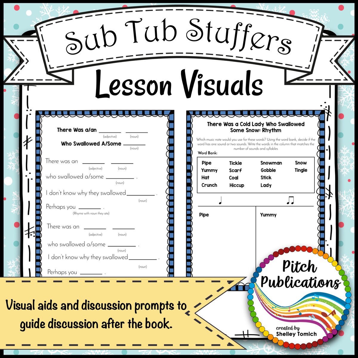 Music Sub Tub Stuffers: K-5 Substitute Plan - There Was a Cold Lady Who Swallowed Some Snow - Image 2
