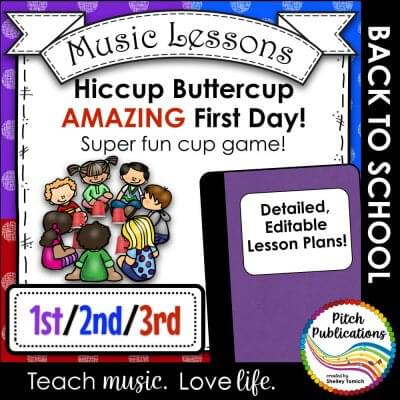 Back to School Music Lesson Plan! Hiccup Buttercup for 1st, 2nd, and 3rd