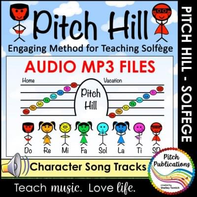 Pitch Hill: Teaching Solfege Method CHARACTER BACKGROUND TRACKS! MP3s